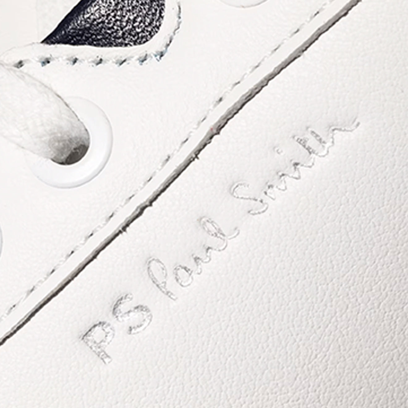 Paul Smith Albany Leather Zebra Trainers White