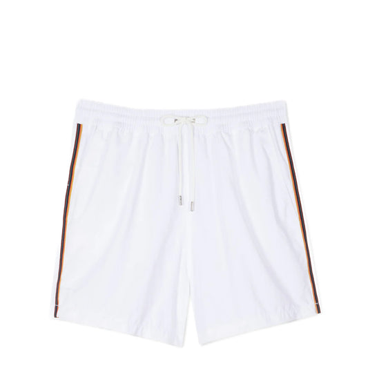 Paul Smith Artist Stripe Swim Shorts White - The Sporting Lodge