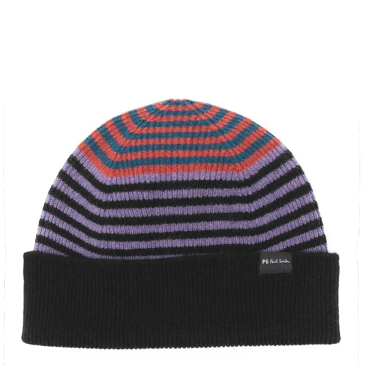 Paul Smith Beanie PS Alfie Stripe Black - The Sporting Lodge