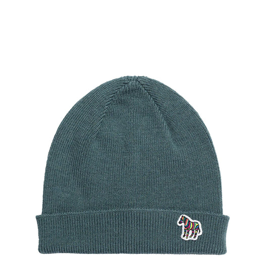 Paul Smith Beanie Zebra Petrol Green - The Sporting Lodge