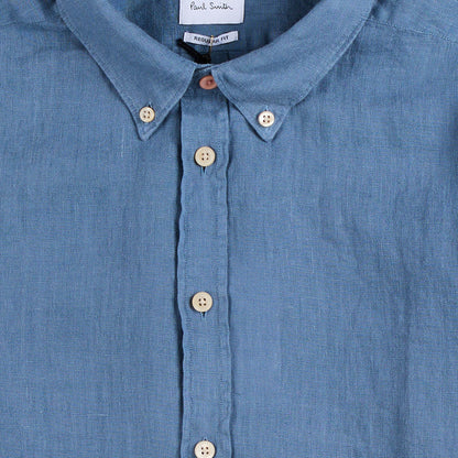 Paul Smith Button Down Collar Shirt Greyish Blue