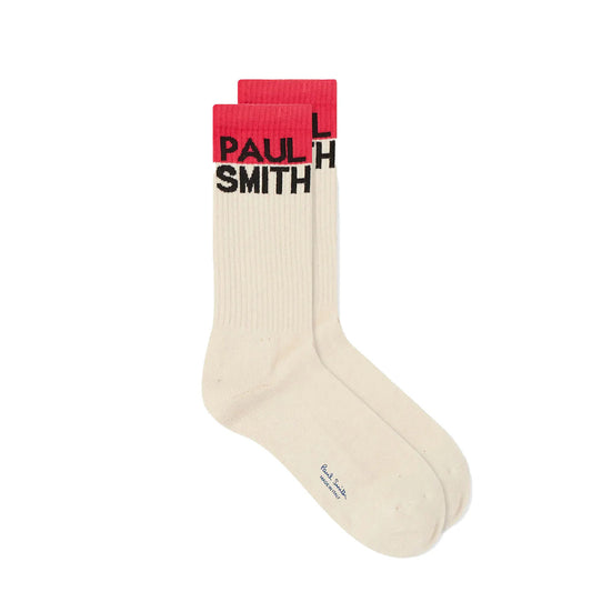 Paul Smith Chidi Logo Sock Off White - The Sporting Lodge