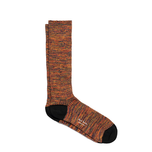Paul Smith Chunky Marl Twist Cotton-Blend Socks Black - The Sporting Lodge
