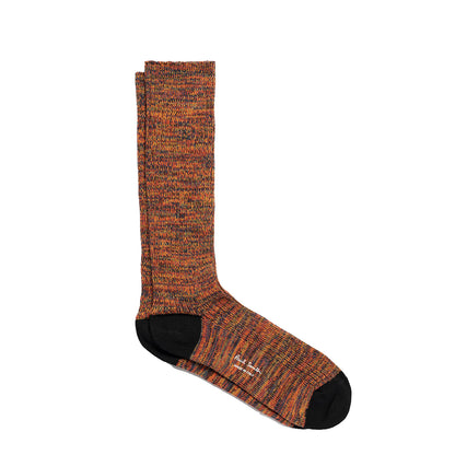 Paul Smith Chunky Marl Twist Cotton-Blend Socks Black - The Sporting Lodge
