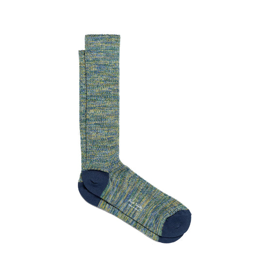 Paul Smith Chunky Marl Twist Cotton-Blend Socks Navy - The Sporting Lodge