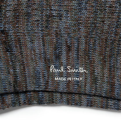 Paul Smith Chunky Marl Twist Cotton-Blend Socks Slate - The Sporting Lodge