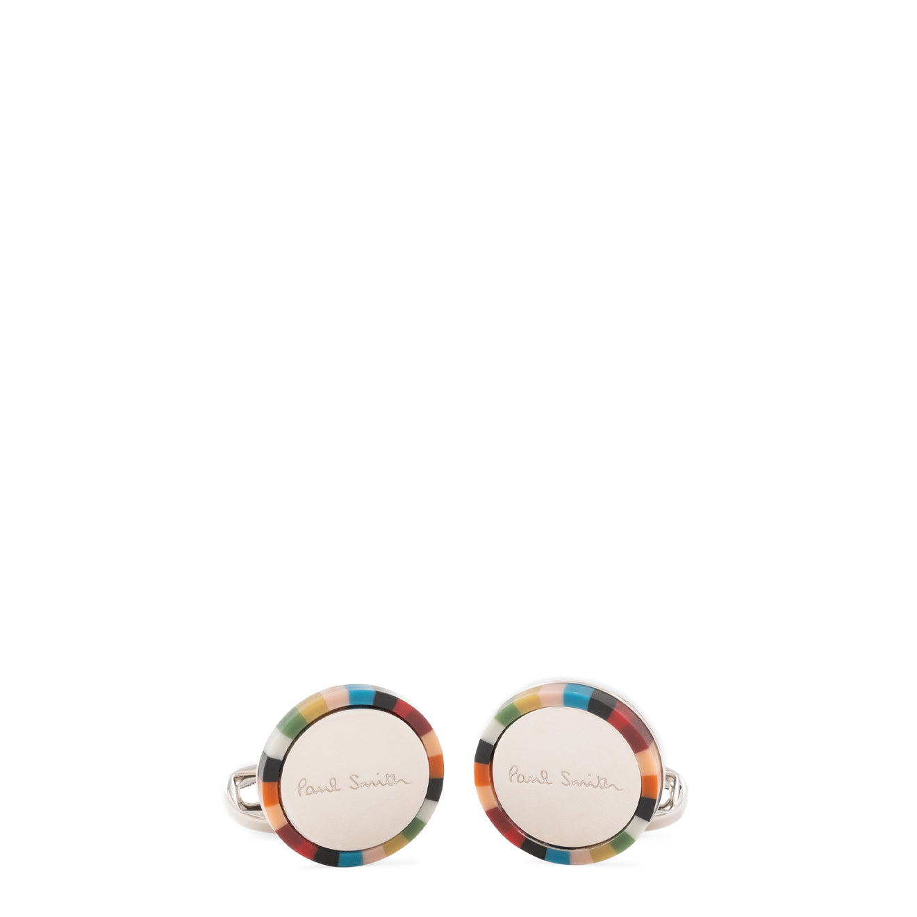 Paul Smith Circle Signature Stripe Cufflinks Multicolour