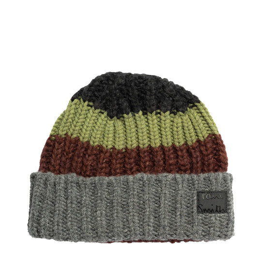 Paul Smith Colourblock Mohair-Blend Beanie Black - The Sporting Lodge