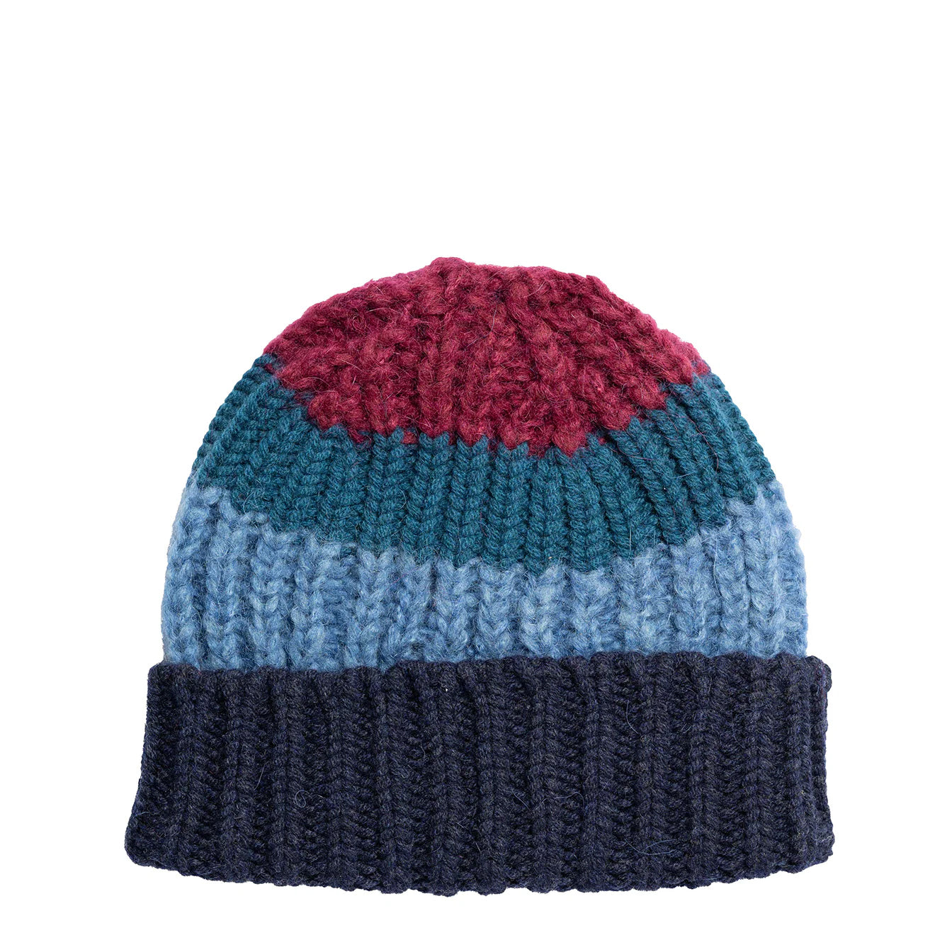 Paul Smith Colourblock Mohair-Blend Beanie Navy - The Sporting Lodge