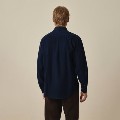 Paul Smith Corduroy Patch Pocket L/S Shirt Navy