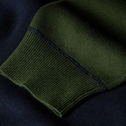 Paul Smith Cotton-Blend Colour-Block Rugby Top Navy