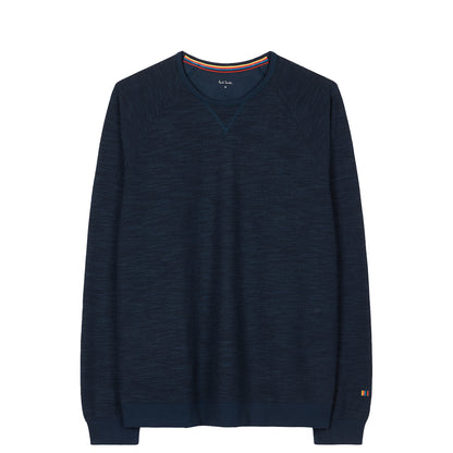 Paul Smith Cotton-Blend Long-Sleeve Lounge Top Navy Blue