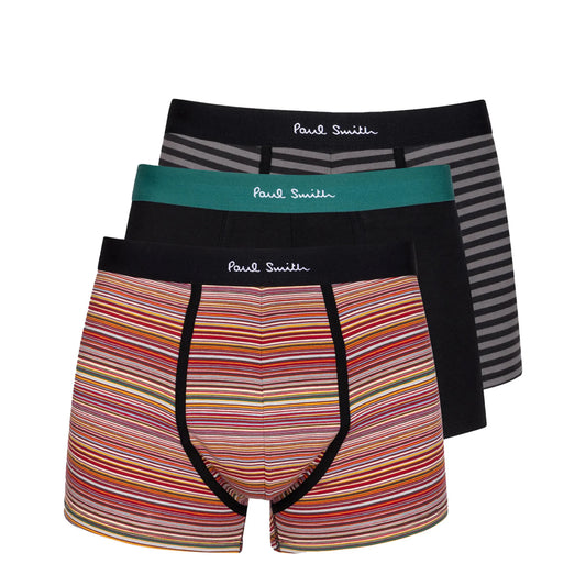 Paul Smith Cotton-Blend Signature Stripe Mixed Boxer Briefs Three Pack - The Sporting Lodge