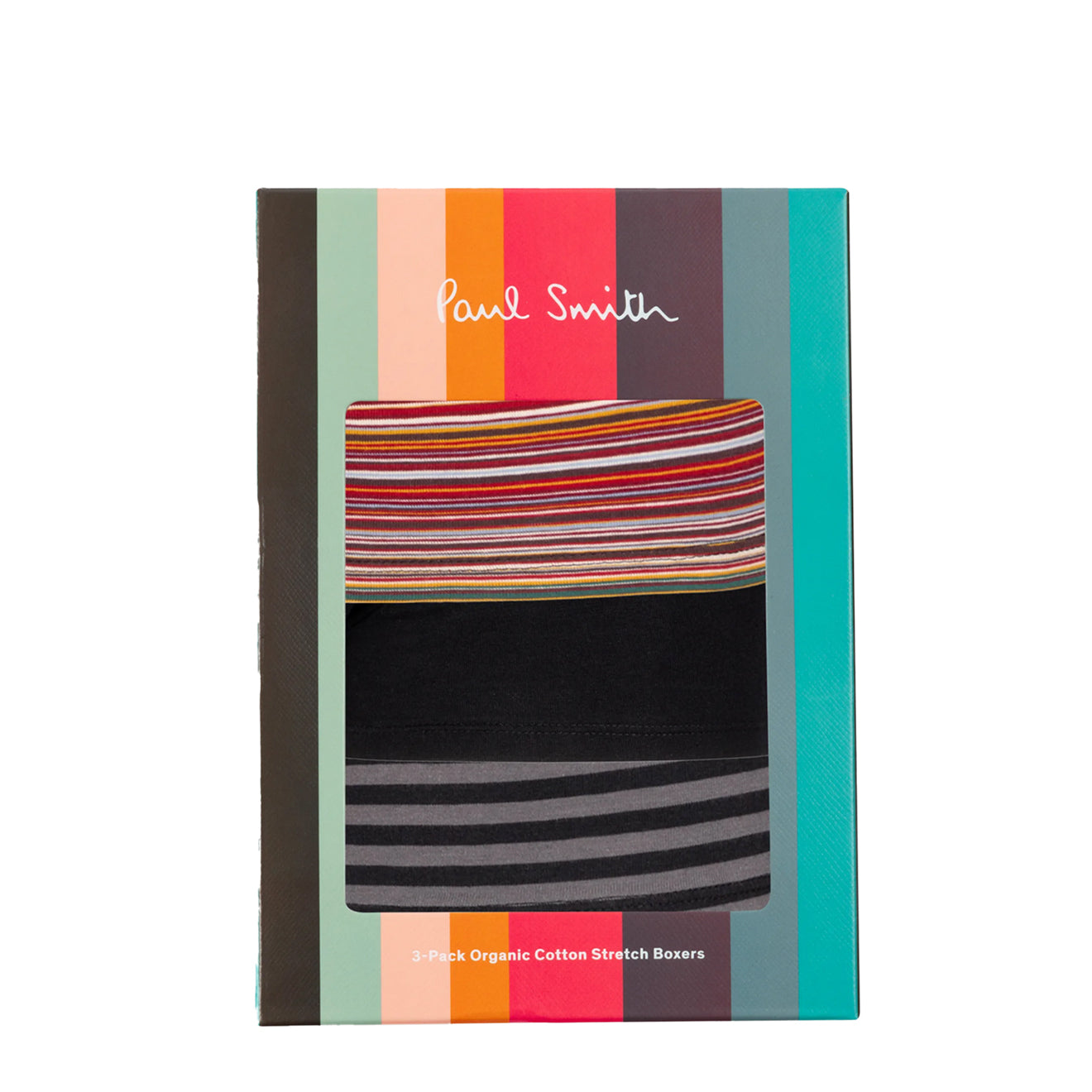 Paul Smith Cotton-Blend Signature Stripe Mixed Boxer Briefs Three Pack - The Sporting Lodge