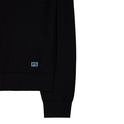 Paul Smith Cotton-Merino Textured Sweater Black