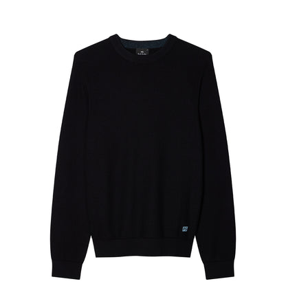 Paul Smith Cotton-Merino Textured Sweater Black