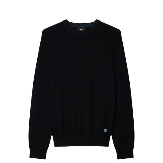 Paul Smith Cotton-Merino Textured Sweater Black