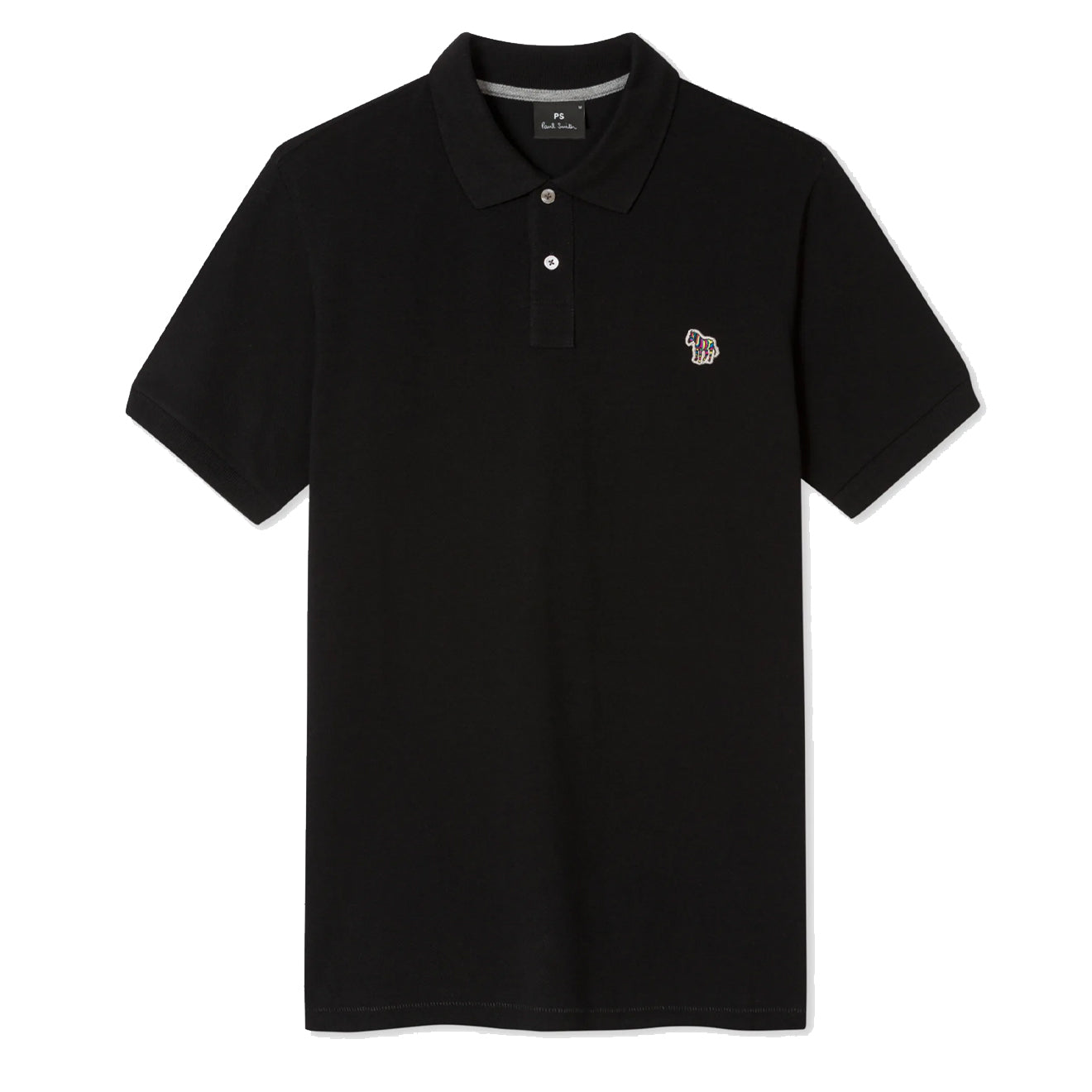 Paul Smith Cotton-Pique Zebra Logo Polo Shirt Black