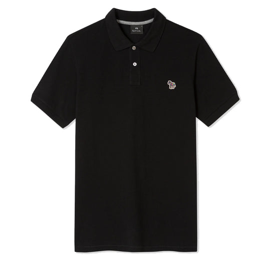 Paul Smith Cotton-Pique Zebra Logo Polo Shirt Black