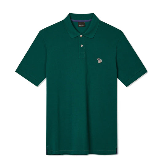 Paul Smith Cotton-Pique Zebra Logo Polo Shirt Teal