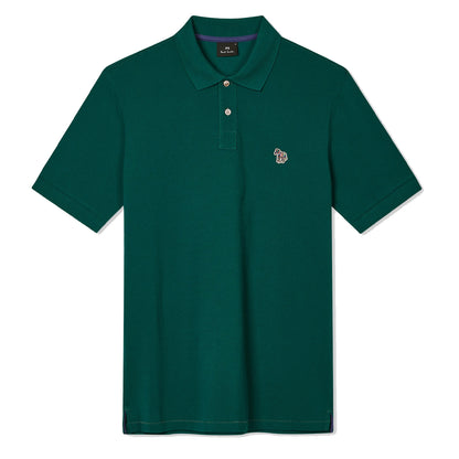 Paul Smith Cotton-Pique Zebra Logo Polo Shirt Teal