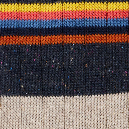 Paul Smith Cotton-Silk Blend Chunky Signature Stripe Socks Dark Blue