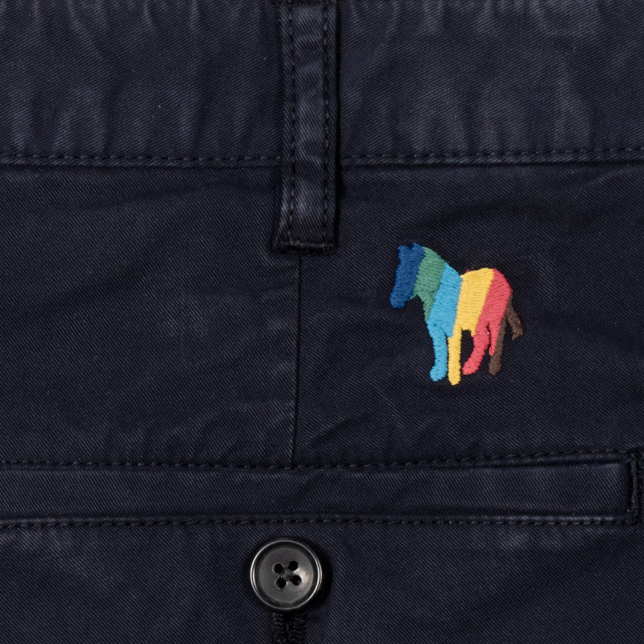 Paul Smith Cotton-Twill Broad Stripe Zebra Shorts Dark Navy