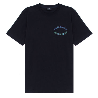 Paul Smith Cotton Happy Oval Print T-Shirt Black
