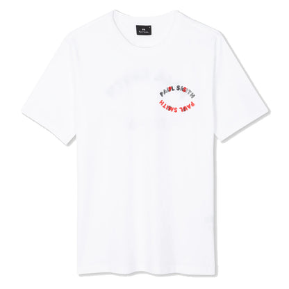 Paul Smith Cotton Happy Oval Print T-Shirt White