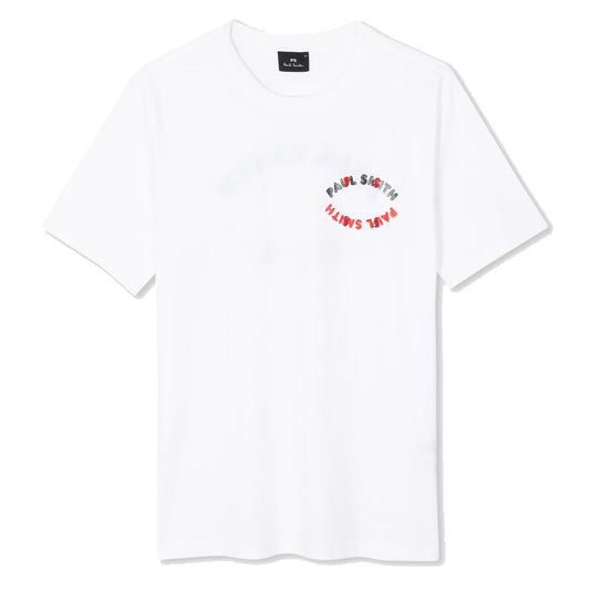 Paul Smith Cotton Happy Oval Print T-Shirt White