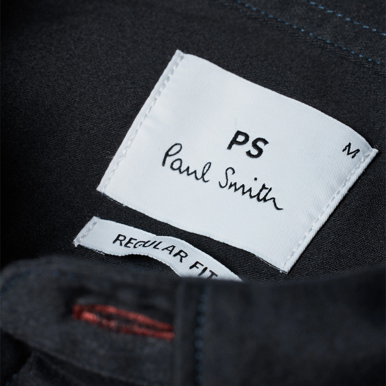 Paul Smith Cotton Sateen Garment-Dyed Shirt Navy