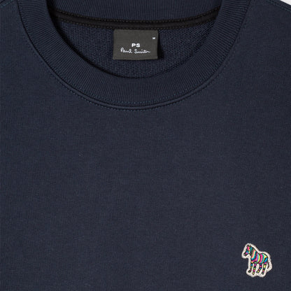Paul Smith Cotton Zebra Logo Sweatshirt Dark Navy