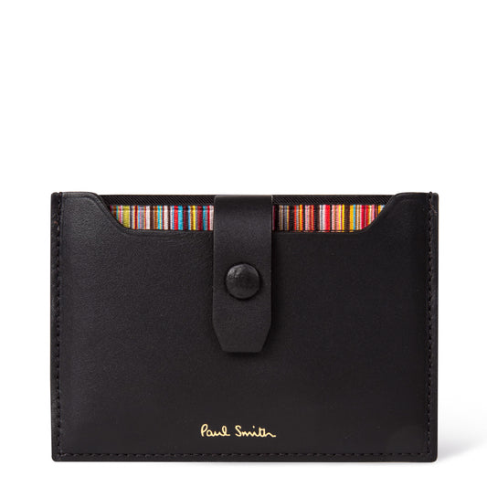 Paul Smith Credit Card Holder Leather Black - The Sporting Lodge