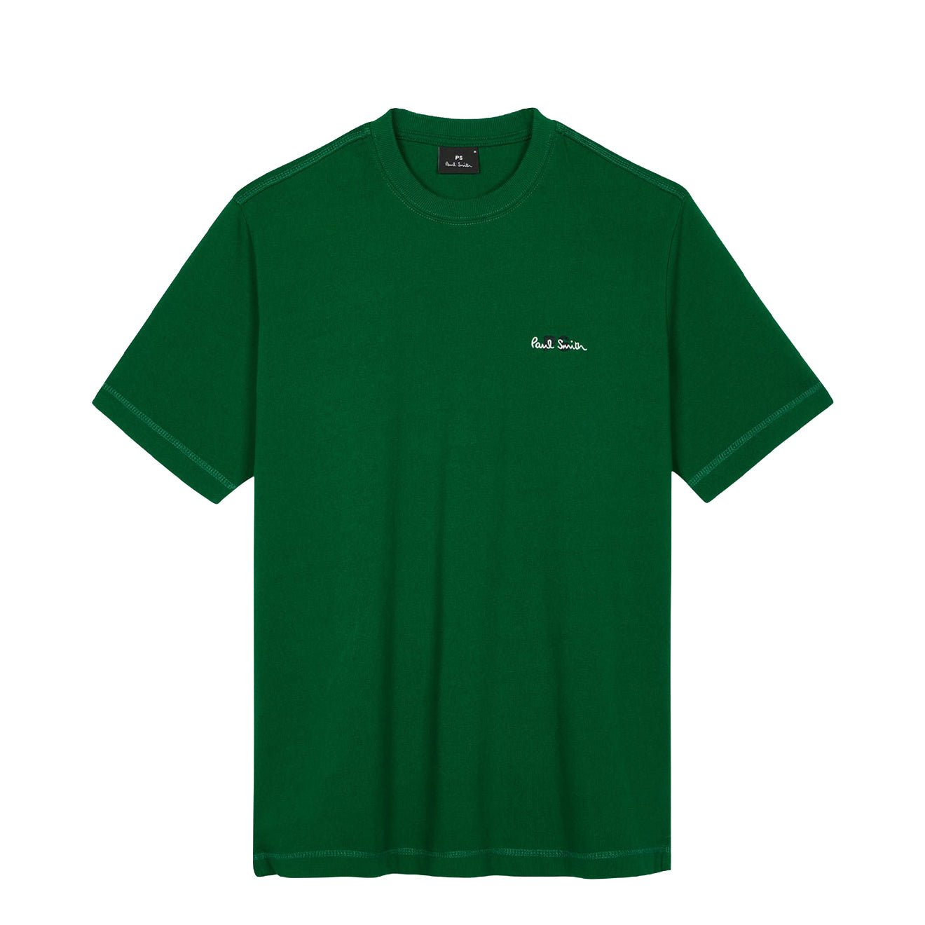Paul Smith Embroidered PS Logo T-Shirt Green