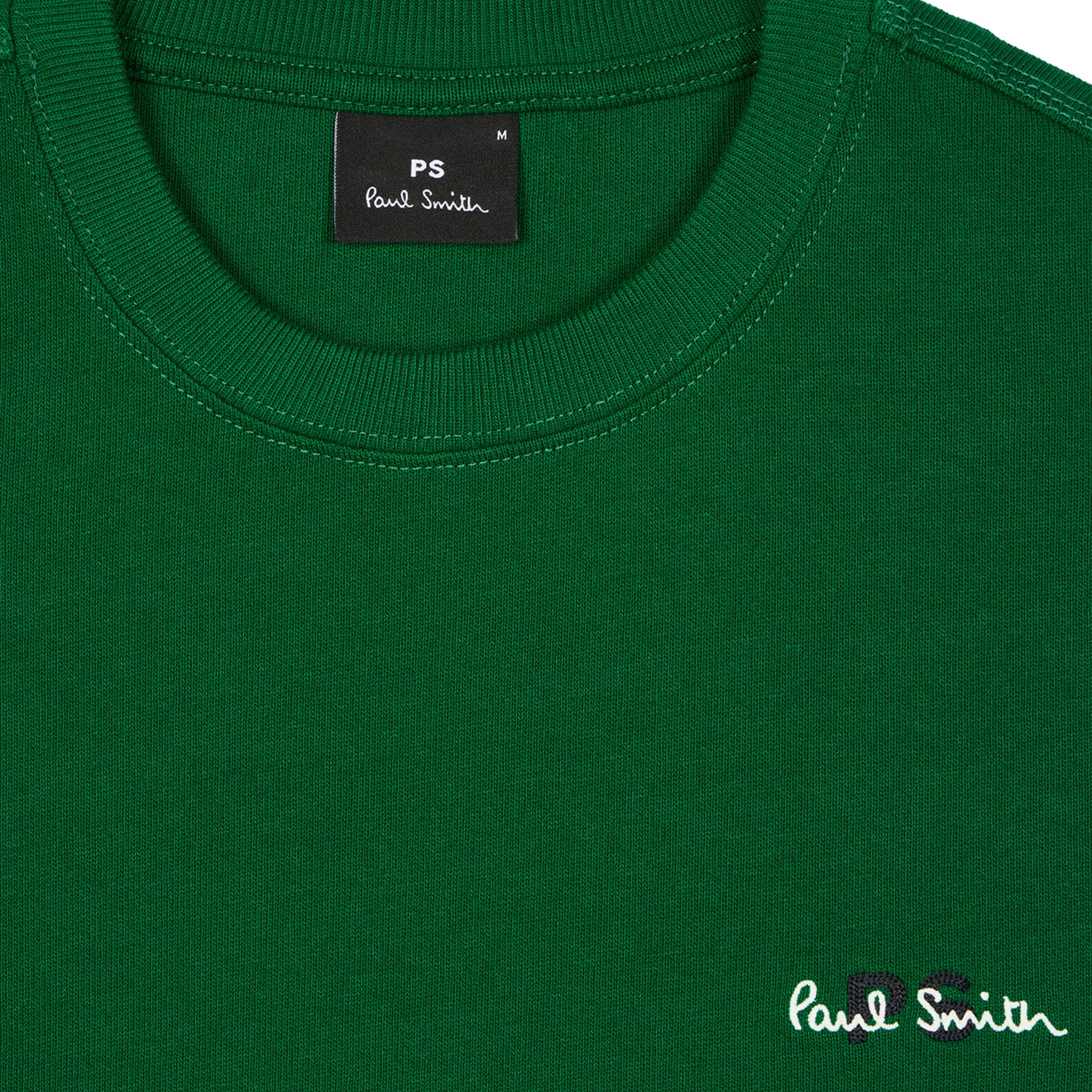 Paul Smith Embroidered PS Logo T-Shirt Green