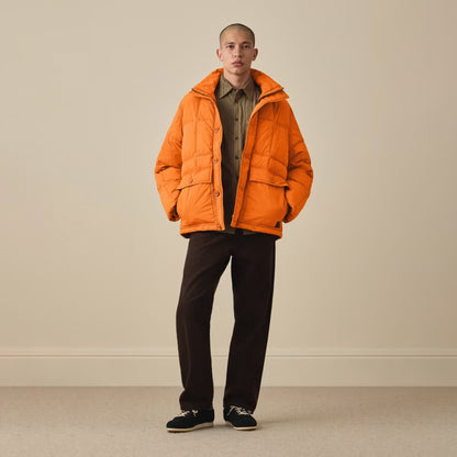 Paul Smith Enzyme-Washed Padded Jacket Orange