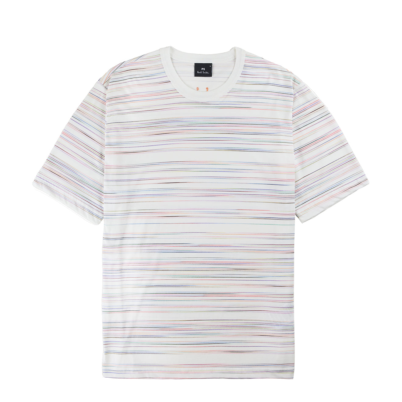 Paul Smith Fine Stripe Casual Fit T Shirt White / Multi