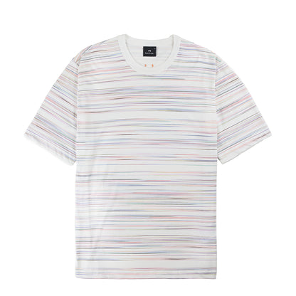 Paul Smith Fine Stripe Casual Fit T Shirt White / Multi