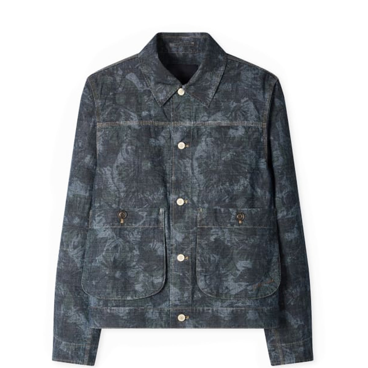 Paul Smith Floral Print Chambray Work Jacket