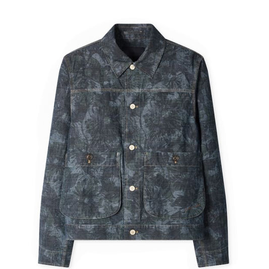 Paul Smith Floral Print Chambray Work Jacket
