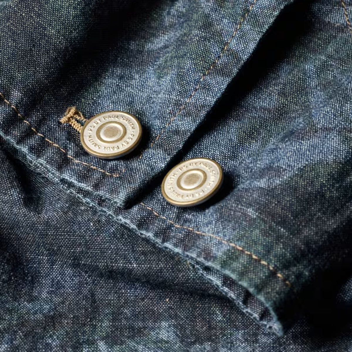 Paul Smith Floral Print Chambray Work Jacket