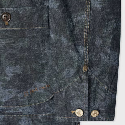 Paul Smith Floral Print Chambray Work Jacket