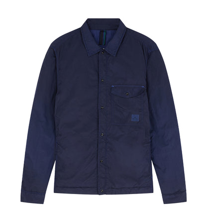 Paul Smith Garment Dyed Recycled-Nylon Overshirt Inky Blue