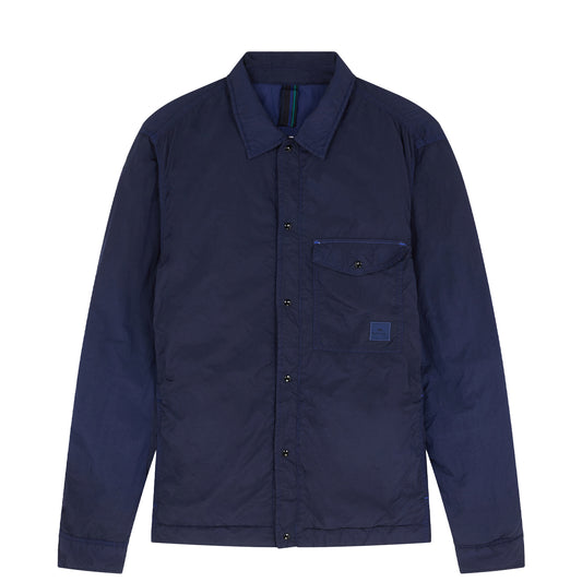 Paul Smith Garment Dyed Recycled-Nylon Overshirt Inky Blue