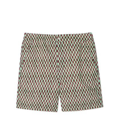 Paul Smith Geometric Print Swim Shorts Bottle Green