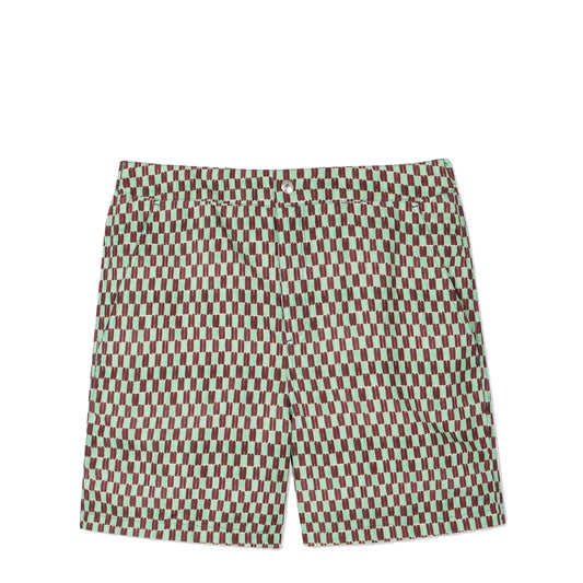 Paul Smith Geometric Print Swim Shorts Bottle Green
