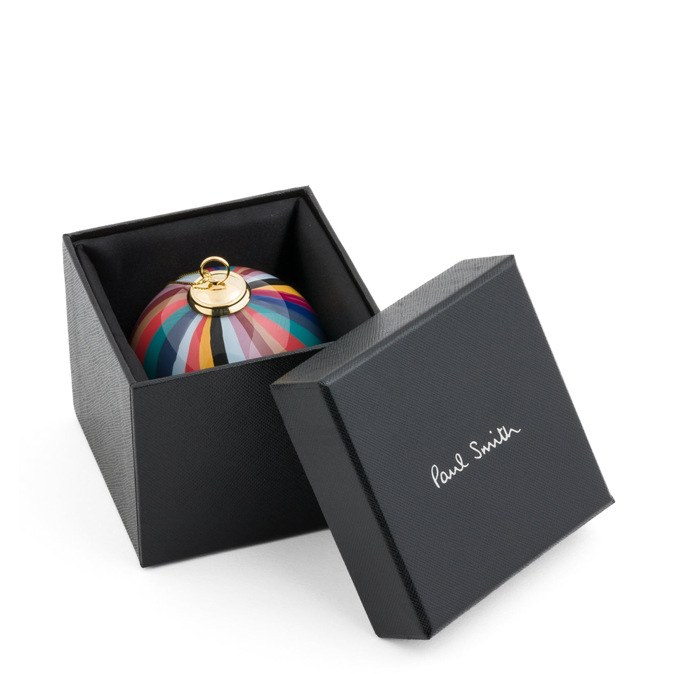 Paul Smith Hand-Painted Swirl Glass Bauble Multicolour