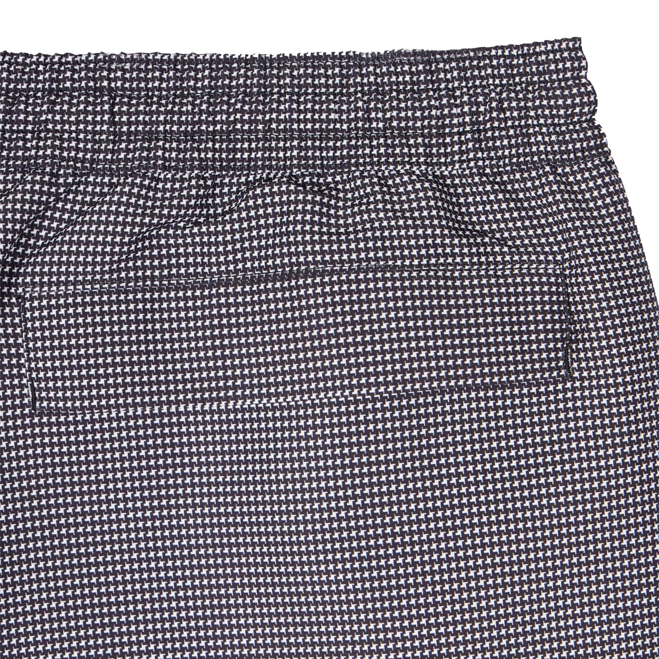 Paul Smith Houndstooth Swim Shorts Black - The Sporting Lodge