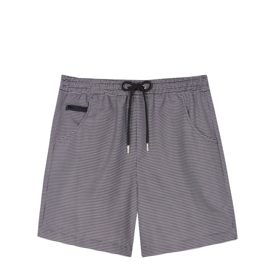 Paul Smith Houndstooth Swim Shorts Black - The Sporting Lodge