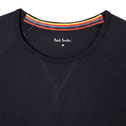 Paul Smith Jersey Cotton Long-Sleeve Lounge Top Navy - The Sporting Lodge